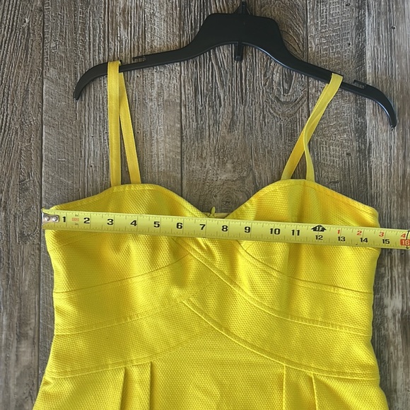🌟Nanette Lepore 🌟Sweetheart Neckline 🌟Joyce Canary Yellow Dress, Sz 6 - Picture 14 of 15